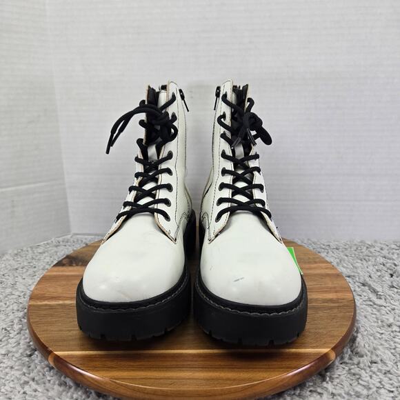 Skechers Urbs Forever Cool Patent Leather Zip Chunky Y2K Platform Boots Womens 8 - Picture 6 of 16